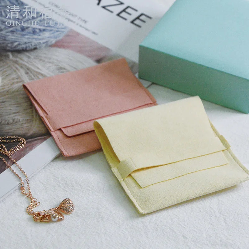 SSeeSY Small Velvet Jewelry Organizer Pouches for Fashion Earrings Necklaces Packaging