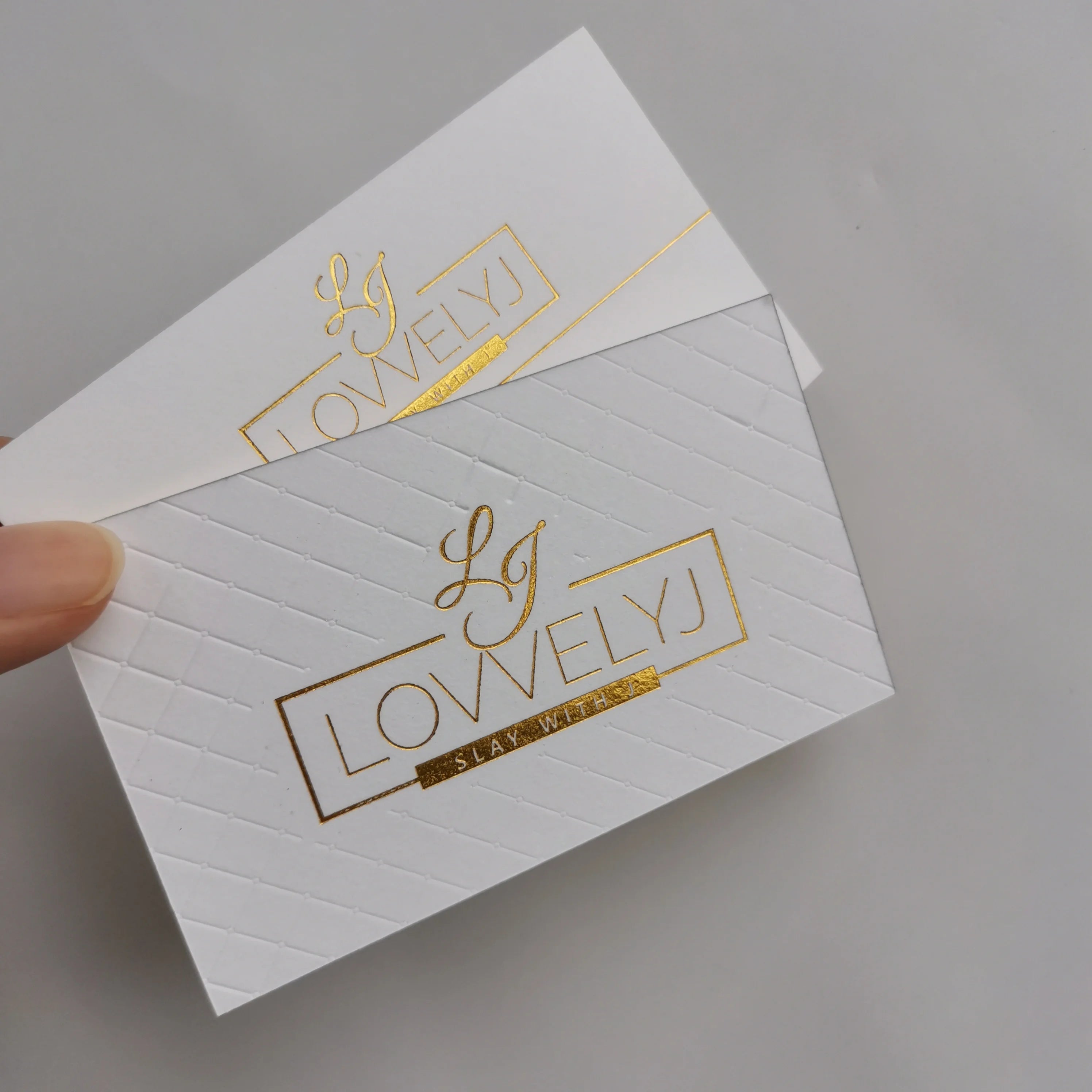 Premium Foil Stamping Business Card Debossed Business Card Letter Press Postcard/wedding Card/thank You Card