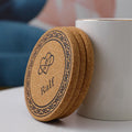 Great Design Quality Absorbent Round Blank Cork Coaster Set New Arrival Absorbent Drinks Mat & Pads