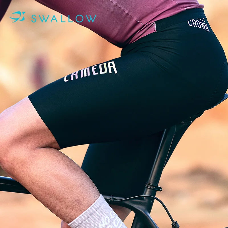 SWALLOW Men's Custom Cycling Bib Shorts Breathable & Quick Dry Sweat Wicking Seamless Design