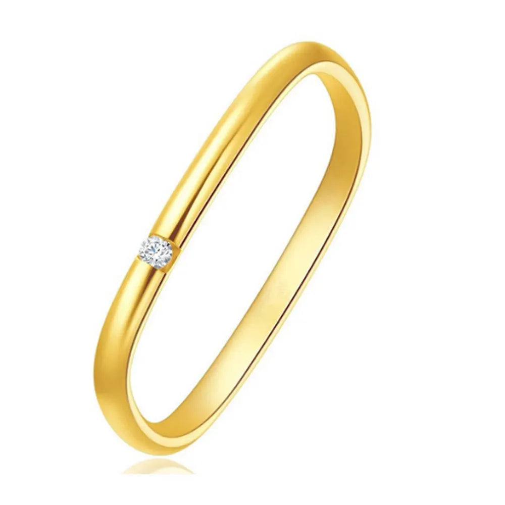 Popular Stainless Steel Women square Rectangle square Ring Jewelry