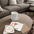 MDFSUB Modern 4mm Thick Square Sublimation Blank MDF Coaster 100mm Diameter Eco-Friendly Cork Back