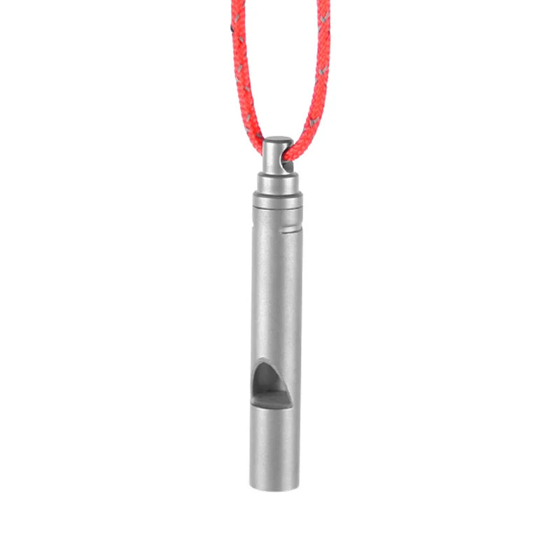 Titanium Emergency Whistle & Knife Sets for Camping & Hiking-Tiny Necklace Survival Tool