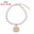 Minority Simple Vintage Freshwater Pearl Ornament Female Copper Inlaid Zircon Zhuji Real Freshwater Pearl Bracelet Wholesale
