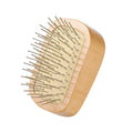 Stainless Steel Bristle Hairbrush Wood Bristle Brush Portable Massage Hair Comb