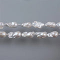 White 13-20mm AA Natural Big Baroque Freshwater Pearl Strand NGDTC Certified FH-47 Model for Jewelry Making Zhuji Brand