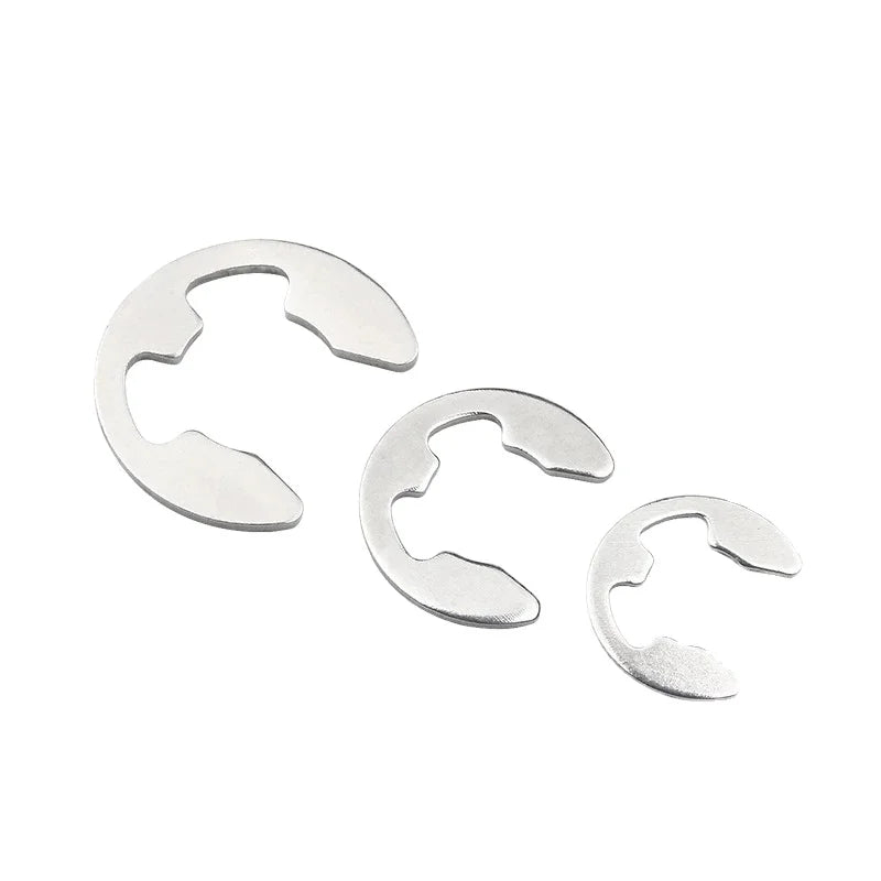 Chinese Manufactured E Type Circlips Retaining Rings Washer Stainless Steel DIN 6799 Structural Durability Split Style Plain
