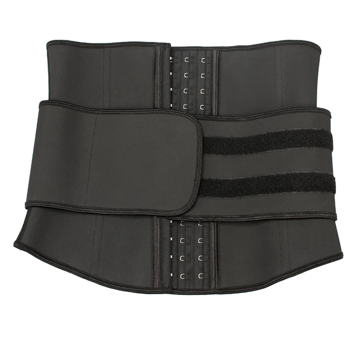 Custom Latex Waist Cincher Trainer for Women Single Strap 3 Hooks Slimmer Sweat Belt Trimmer Band Plus Size Pospatum Trainer