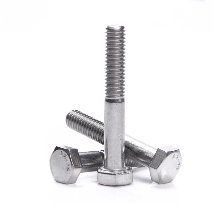 Custom DIN 931 DIN 933 Factory Price Stainless Steel 304 316 316L Hex Bolts and Nuts Hex Bolt for Steel Structural