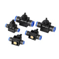 HVFF Series Plastic Gas Hose Connector 4mm-12mm Manual Speed Controller Vacuum Release Hand Valve Gas Flow Regulating OEM Meixiu