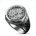 925 Silver Plated Auto Gear Turntable Ring for Men IGI Certified Main Material Brass Jewelry