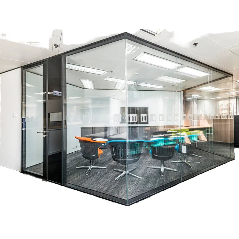 Aluminum & Tempered Glass Conference Room Operable Partition Wall Office Furniture for Kitchen Outdoor Bathroom School Use
