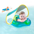 Inflatable Baby Swimming Float Lying Ring With Sun Visor Baby Swimming Float Infant Floating for Kids
