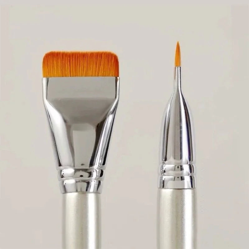 Ultra-Thin Premium Liquid Makeup Foundation Brush Flat Concealer Face Brush for Blending Cream