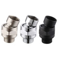 Chrome Brass G-1/2 Threaded Shower Connector Ball Joint Shower Head Swivel Ball Adapter