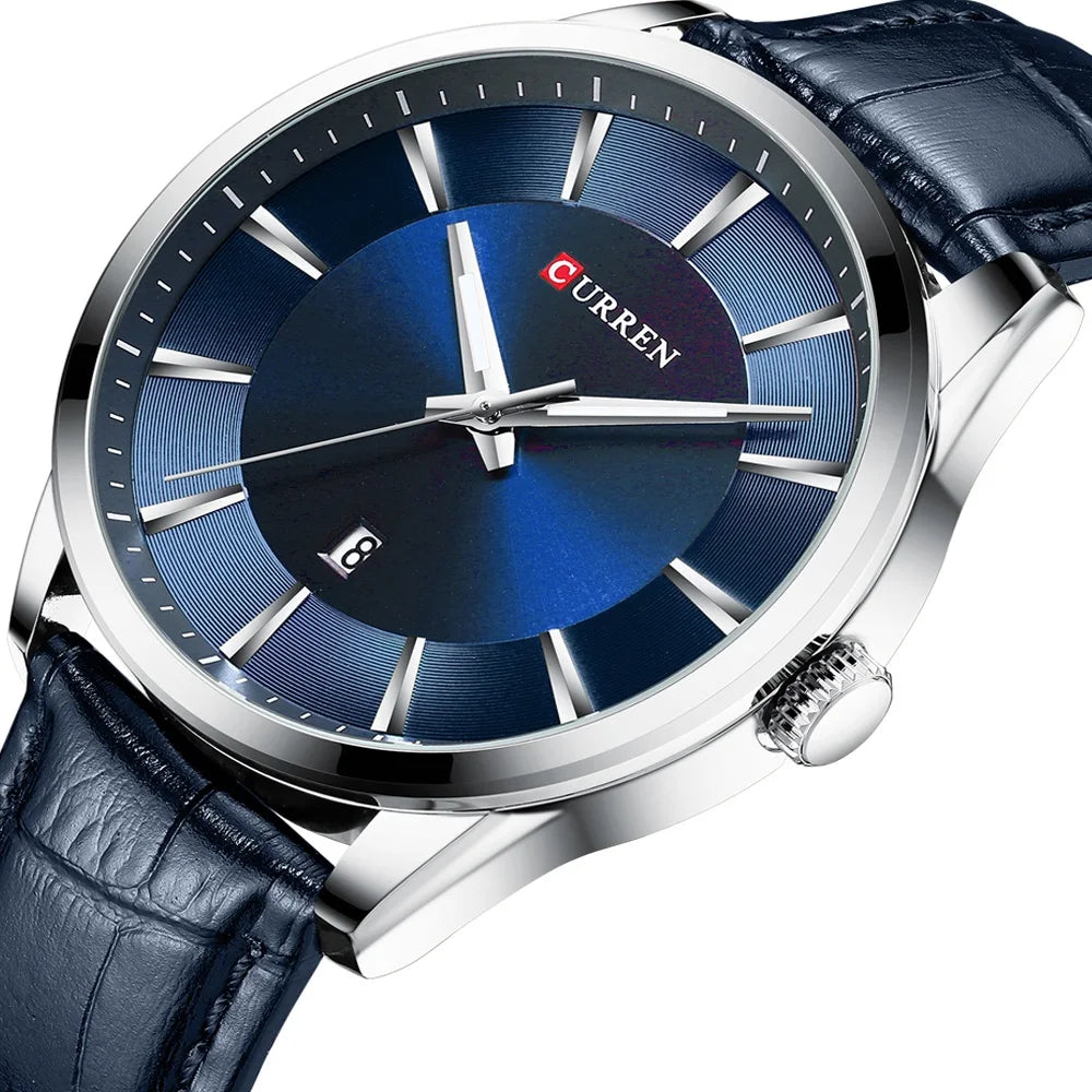 CURREN 8365 Simple Watch Waterproof Leather Watches Men Wrist Luxury Gift Quartz Relogio Masculino Wristwatches Male Clock