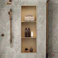 Bathroom Accessories Wall Mounted Recessed Shelf Gold  One Two Three Layers  304 Stainless Steel Waterproof Shower Niches Metal