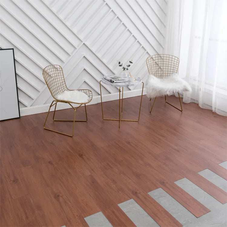 Hot Sale Rustic Floral PVC Adhesive Flooring for Living Room and Bedroom Wear-Resistant Waterproof Fireproof Decorative Floor