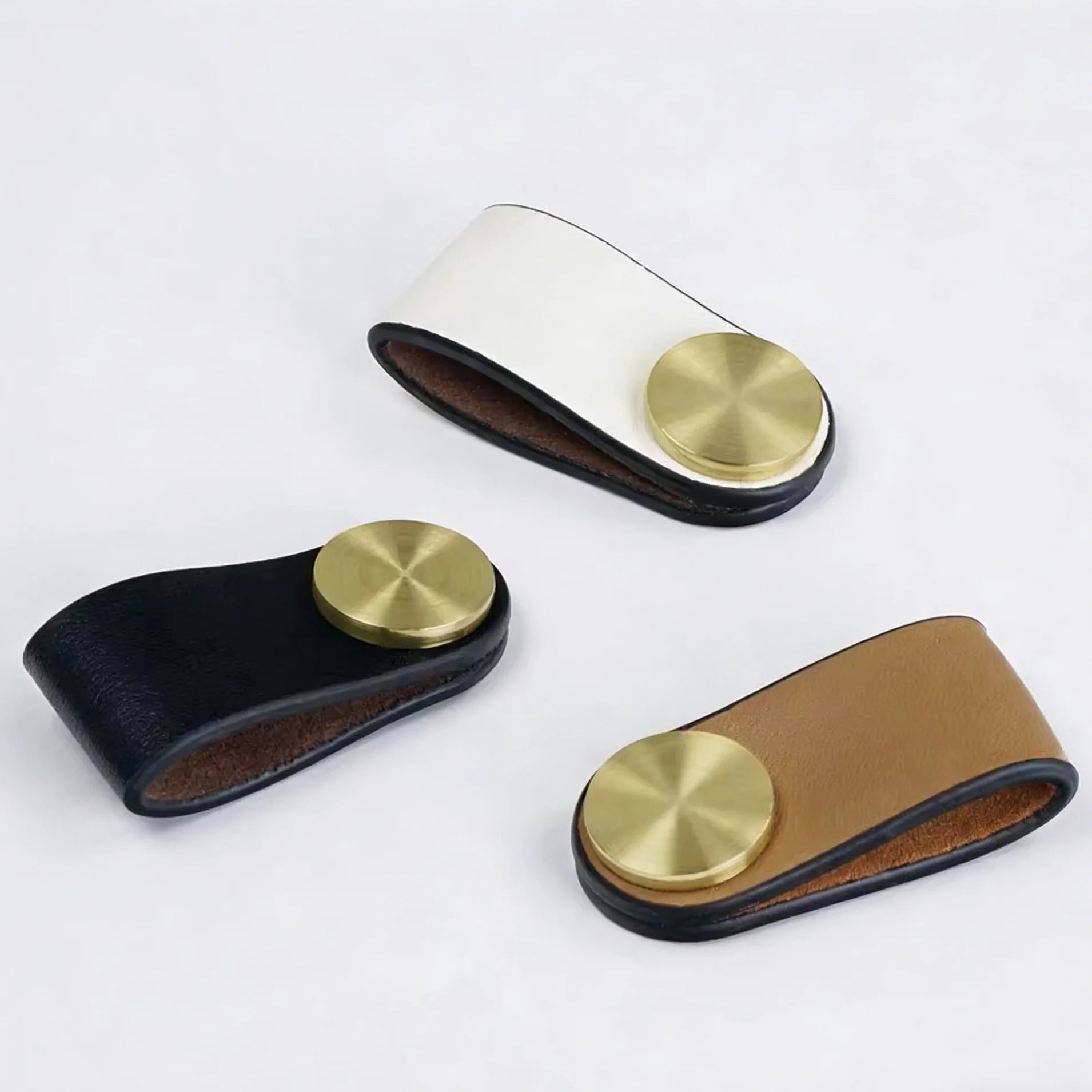 Jason Hardware New Style PU Leather Furniture Cabinet Handle Kitchen Dresser Cabinet Furniture Handle and Knob
