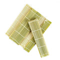 Wholesale Factory Japanese Bargain Sushi Making Kit Green Natural Bamboo Sushi Mat DIY Professional Sushi Rolling Mat