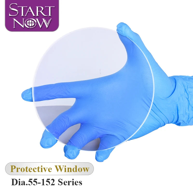 Startnow Laser Protective Lens for 6-8KW Welding Marking Machine F-theta Scan Lens Front Mirror D75-156mm Protection Glass Lens