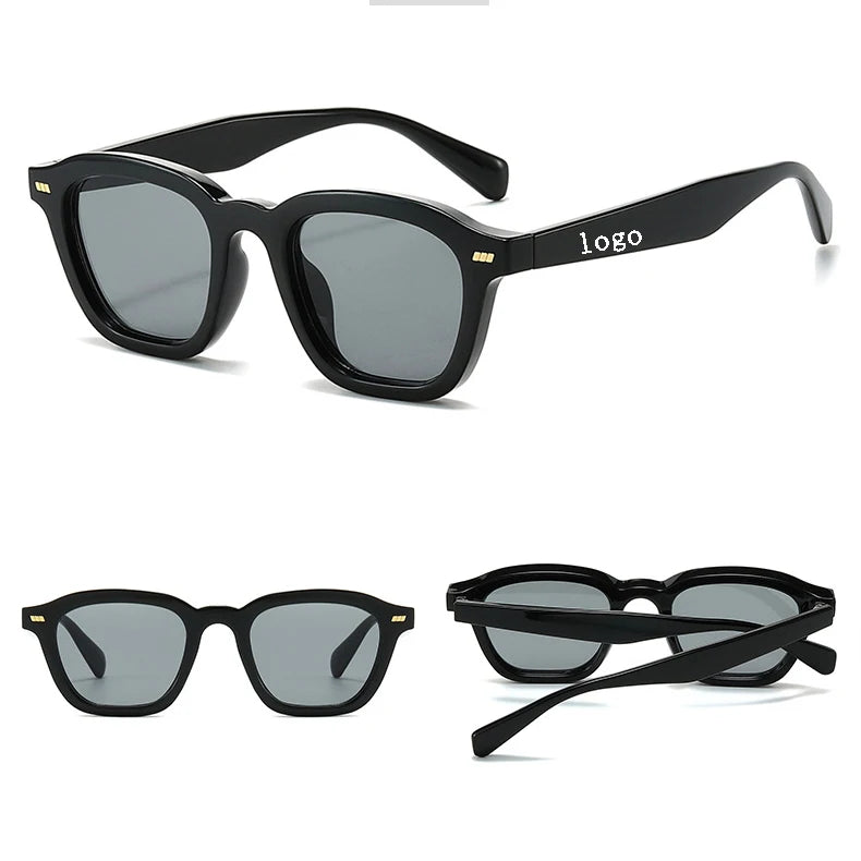 Fashion New Wholesale Retro in Stock Quickly Delivery Frame Custom Logo Personalized Fashion Glasses Women's Men's Sunglasses