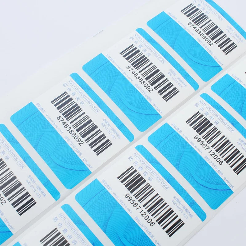 Manufacturer Custom Traceable Security Query Barcode Label Sheet Printing Variable Barcode Sticker Label MegaBDM