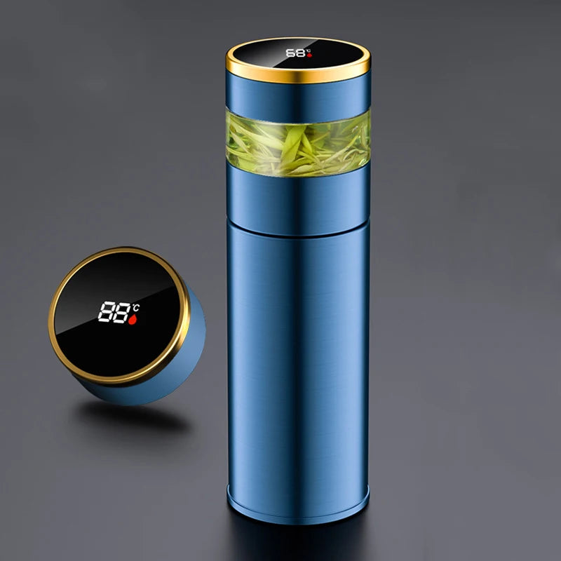 FX Factory White Make a Teapot Insulation New Smart Thermos Stainless Steel Bottle with Digital Temperature Reading
