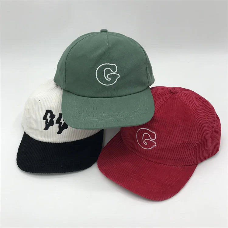 5 Panel Different Tone Unstructured Dad Hats Cotton Little Curve Brim Hats  Unstructured Dad Hats