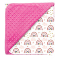 New Custom Design Soft and Breathable Baby Swaddle Wrap Minky Dot Blanket for New Born