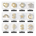 Logo Designer Nail Art Charms Bling Colorful Rhinestone Crystal Zircon for Nails Loose Rhinestones