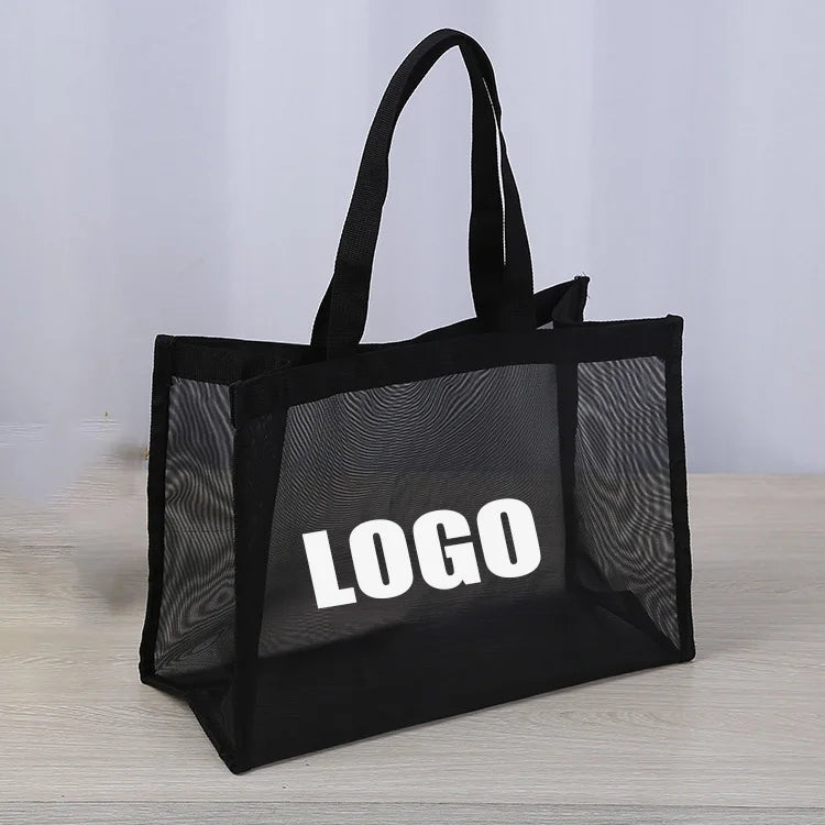 Mesh Beach Bag Large Tote Bag for Family Toys & Vacation Essentials