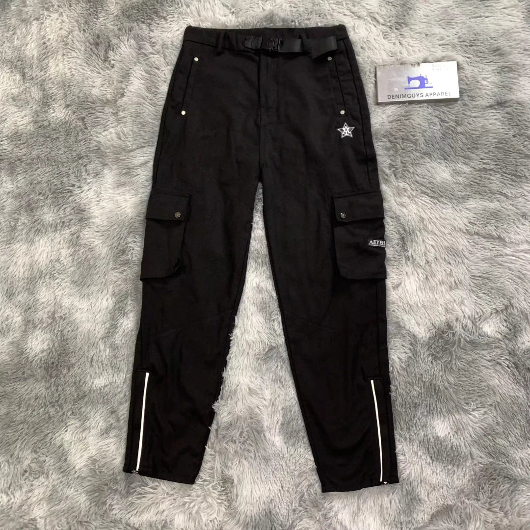 DENIMGUYS Outdoor Hiking Cotton Cargo Pants Men Street Wear Casual Straight Multi Pocket Cargo Pants Men