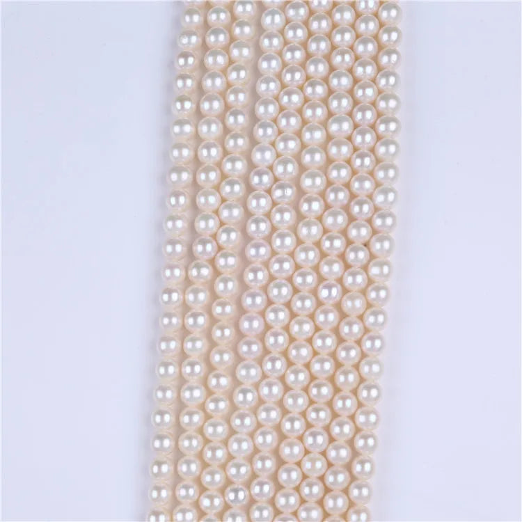 Wholesale 7-7.5mm Round Shape Freshwater Pearls for Making Jewelry