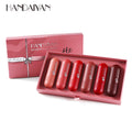 HANDAIYAN 6 Colors Matte Velvet Lipstick Set Waterproof Private Label Wholesale Lipsticks Kit Lip Makeup