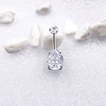 G23 Titanium Body Jewelry Boho Style Navel Piercing Belly Ring Zircon for Children's Weddings Engagements Orthodox Religious