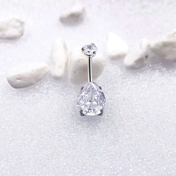 G23 Titanium Body Jewelry Boho Style Navel Piercing Belly Ring Zircon for Children's Weddings Engagements Orthodox Religious