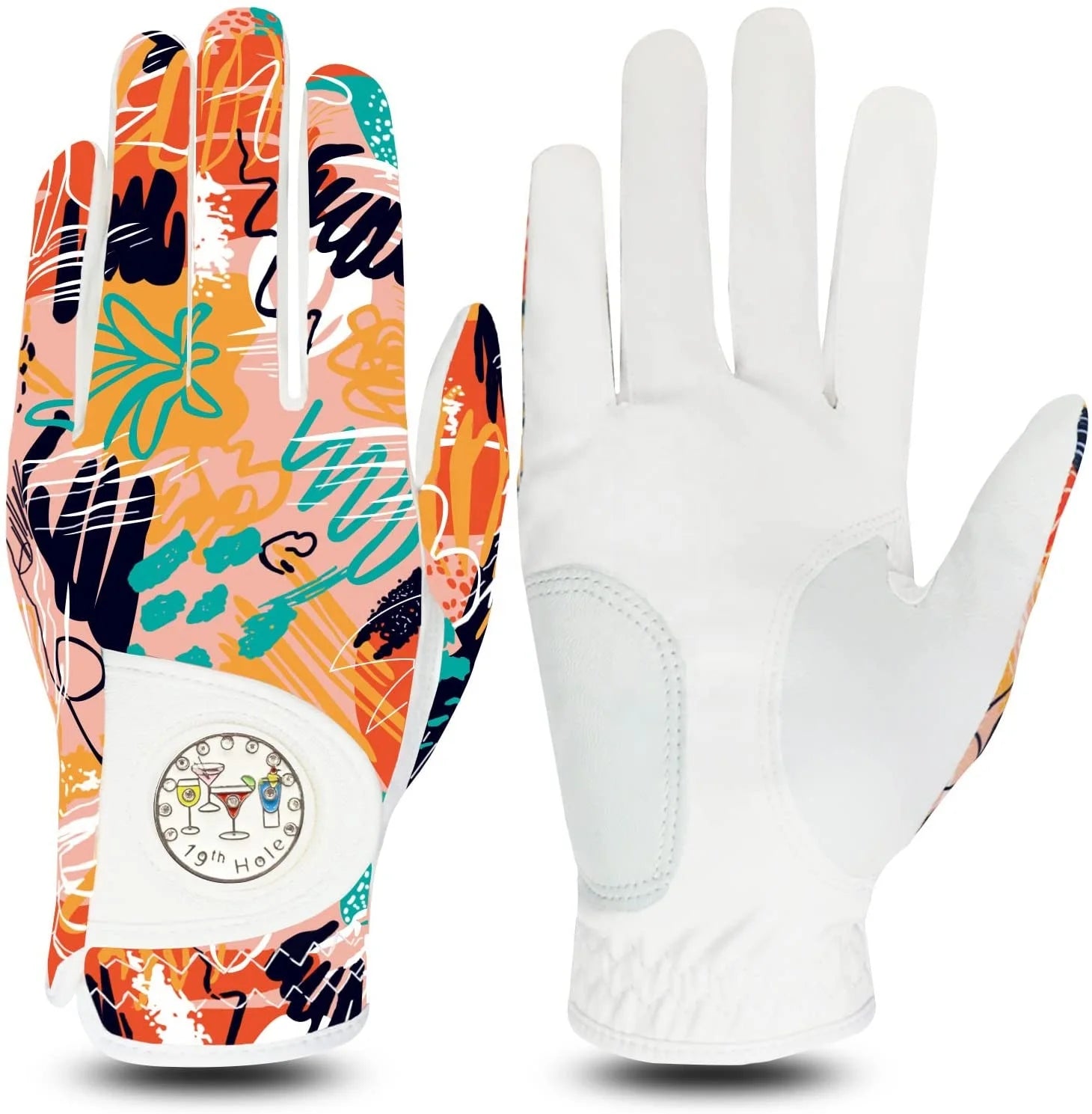 Hot Sales Custom Logo Golf Gloves Women Left Right Hand Leather With Ball Marker All Weather Durable Grip With Best Price