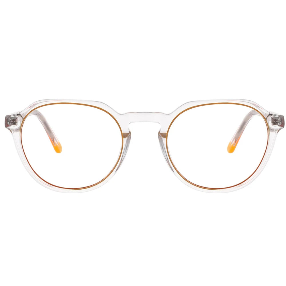 Bellestron DC-C10 Children's Round Shape Crystal Color Reading Lightweight Acetate Optical Frames