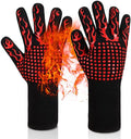 BBQ Grilling Mitts Non-Slip Oven Glove Food Grade Silicone Kitchen Potholder 1472F Heat Resistant Oven Mitts for Cooking
