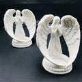 Wholesale Natural Healing Crystal Gemstone Wholesale Angel Shape Lighted Decoration