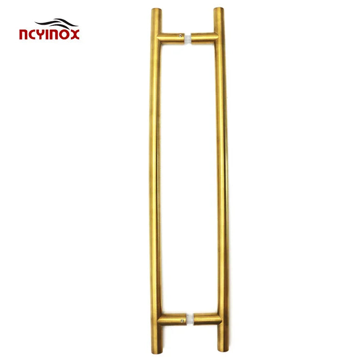 Modern Luxury Main Door Handle Back-to-back Brass Door Pull Handles for Glass Door