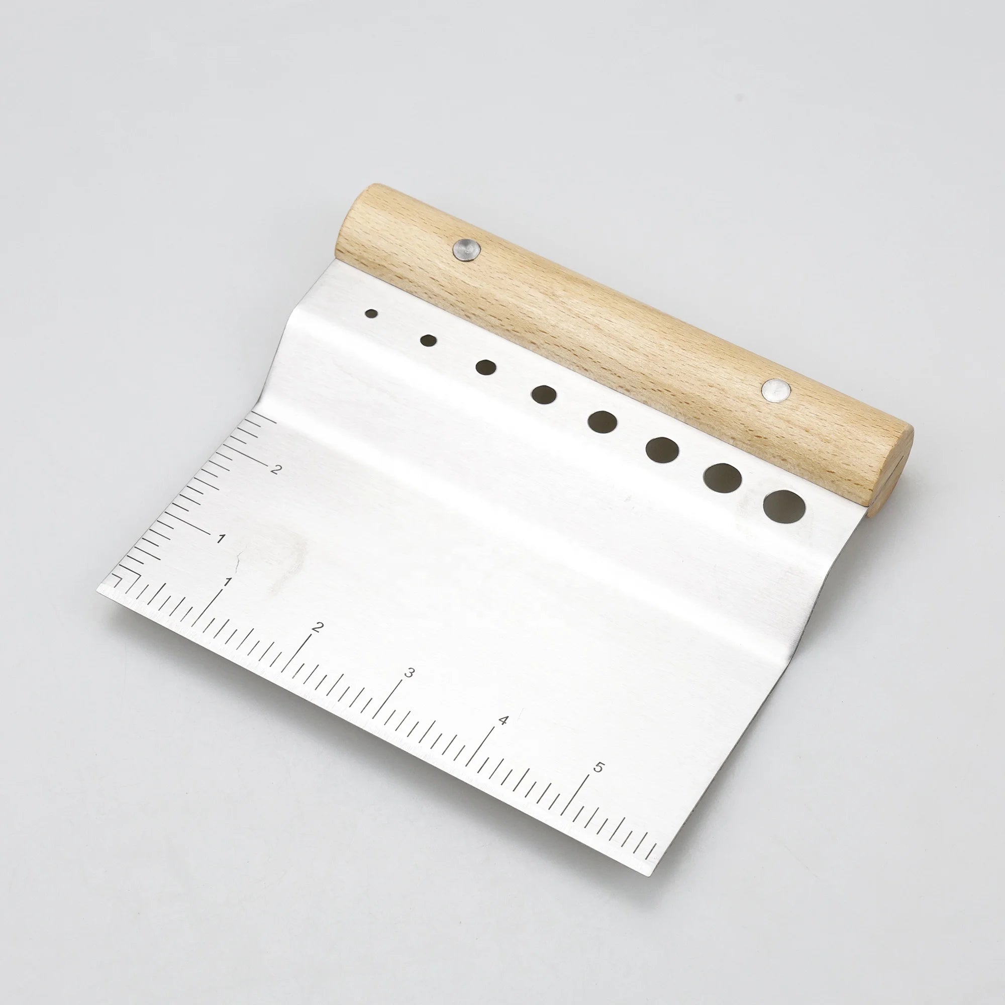 Dough Bench Scraper/Cutter/Chopper Stainless Steel with Herb StripperMultipurpose Kitchen Tool