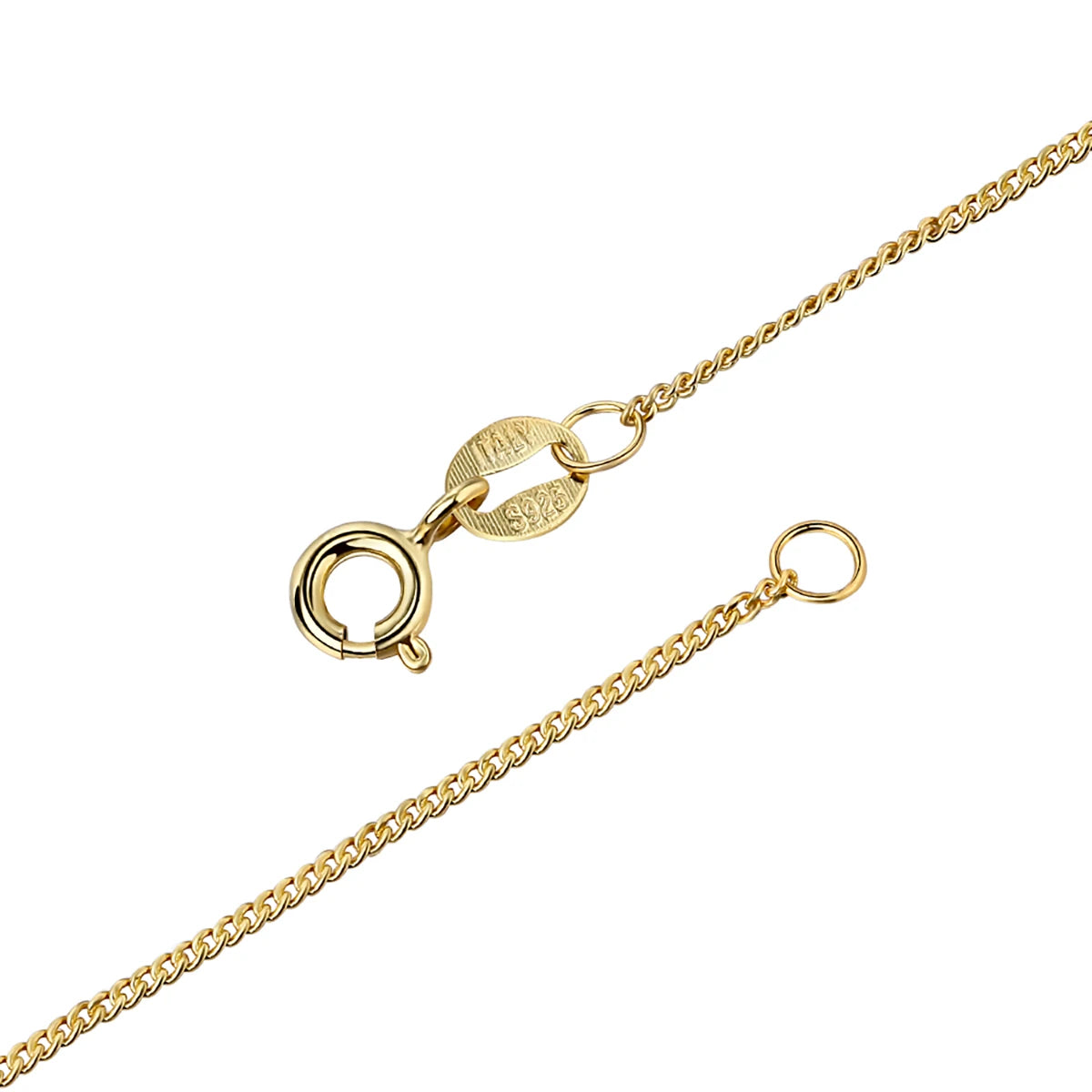 Wholesale Price Hip Hop 9 14 18 K Gold Plated  925 Sterling Silver Necklace Chain for Women Fine Jewelry