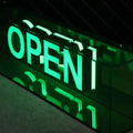 New Products  OPEN Letters 3D Logo  Oem Led Sign Board for Wall Decor Led Illuminated Acrylic Mini Light Box Sign