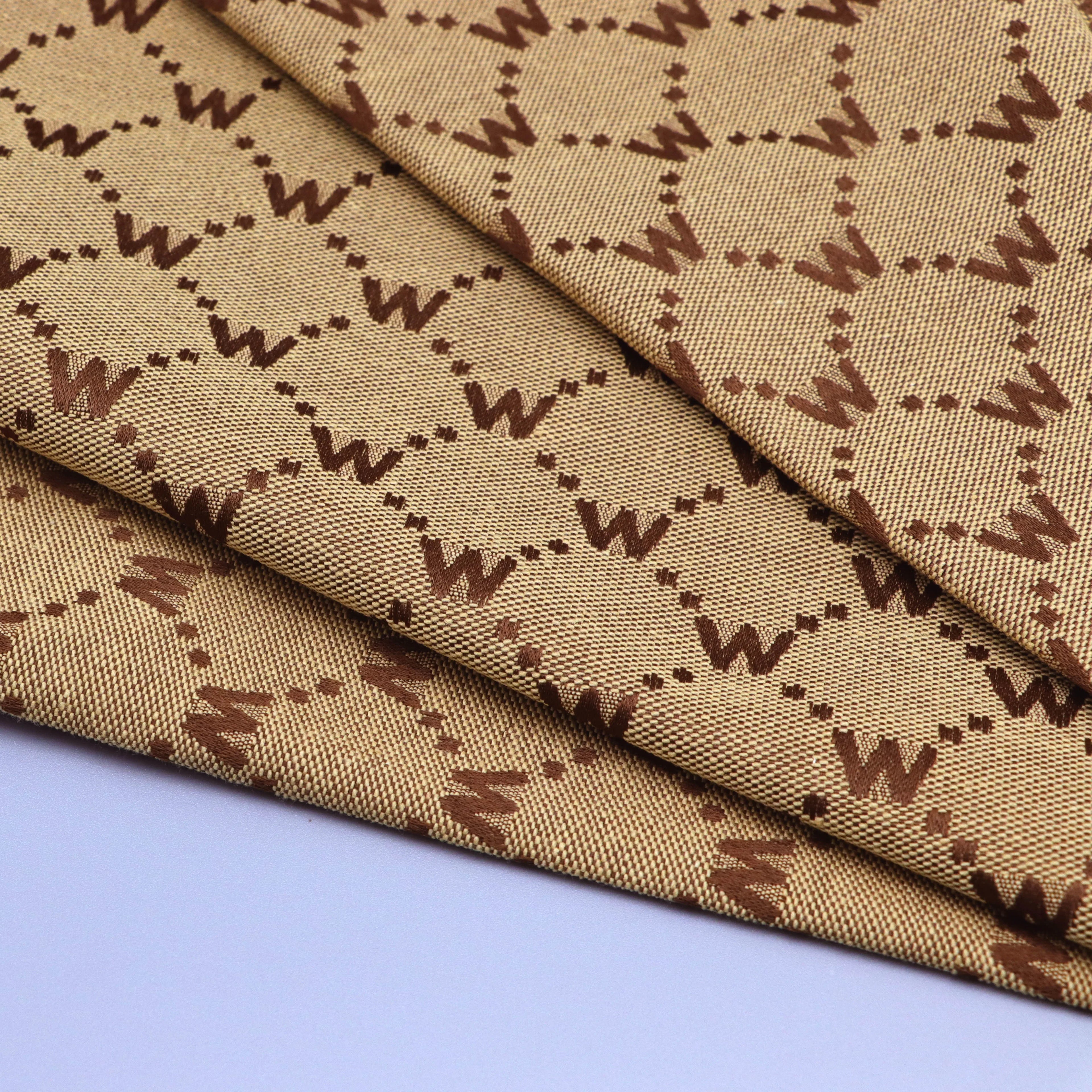 Factory Hot Sale Yarn Dyed Fabric Luxury Dress Wear Shoes Hats Resistant Free SampleJacquard Fabric
