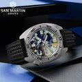 Rts Factory Price Free Ship San martin Abalone Tuna Kanagawa NH35 Automatic 20atm C3 316L Stainless Steel Diver Watch for Men