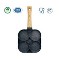 4 Hole Die Cast ALuminum Egg Frying Pan Skillet Thickened Omelet Non-stick Egg Breakfast Pan Cooking Egg Ham Pans