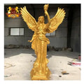 Large Size Casting Hand-carved Exquisite Indoor Bronze Cherubs Bronze Angel Statue