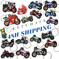 Wholesale Low MOQ Custom Keychain Custom Colorful Transport Space Car Motorcycle Keychain Boy Gift Pvc Cute Accessories Bulk